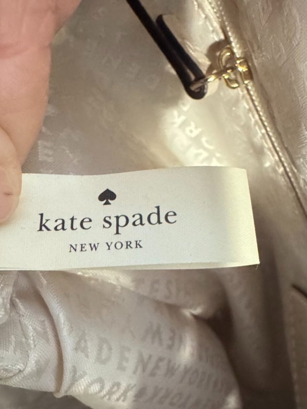 Kate Spade Dome Satchel β Saffiano Leather β Beige & Tan β GREAT CONDITION π₯ - Picture 13 of 13
